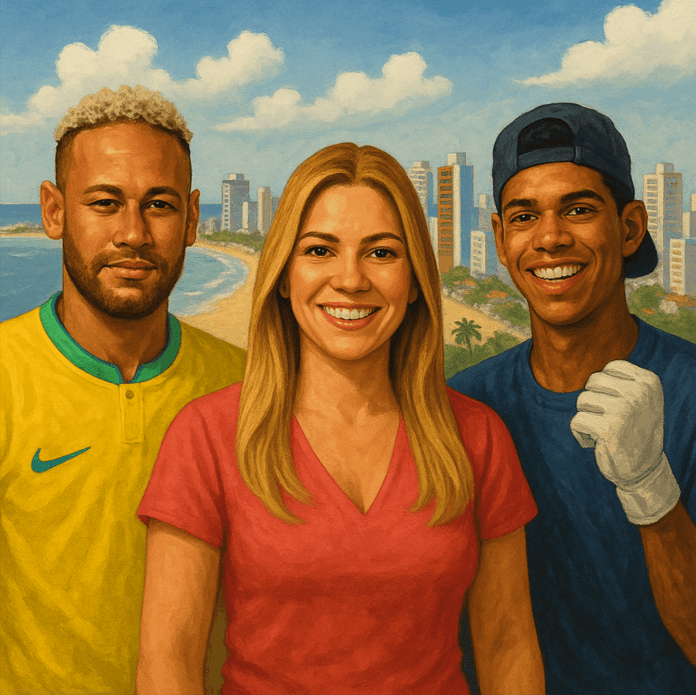 Celebridades brasileñas en João Pessoa: Neymar, Walkyria y Luva de Pedreiro